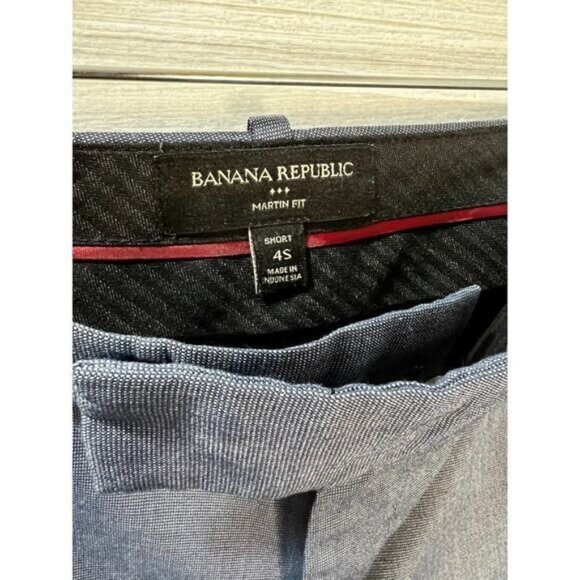 BANANA REPUBLIC‎ Martin Fit Flannel Trousers Size 4 NWOT - Picture 4 of 5